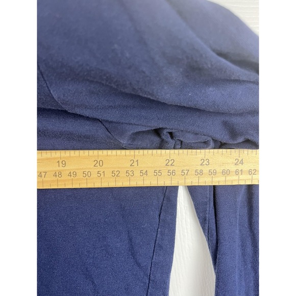 Polo Ralph Lauren T-Shirt Hoodie Mens Large Navy Blue Long Sleeve Pullover‎ Pony - Picture 6 of 6